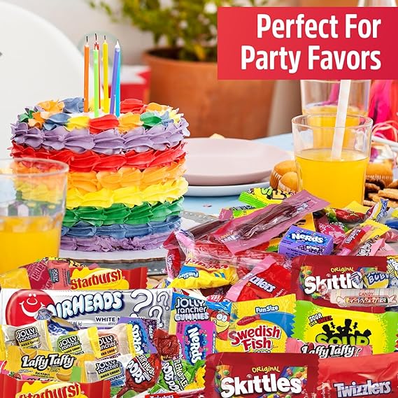 Bulk Candy Individually Wrapped - Parade Kid’s Dream, 5lb of Individually Wrapped Party Candy Variety Mix Bag, Kid’s Favorite Sweets Giant Bag Assorted Classic Candies for Pinata Filler, Goodie Bag