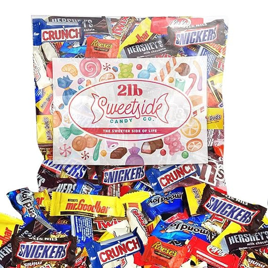 Chocolate Candy Variety Pack - 2 Lbs Assorted Bulk Chocolate Mix - Movie Night Supplies, Easter, Holiday Candy, Snack Food Gift, Office Candy Assortment - Gift Bag for Birthday Party, Kids, College Students & Adults (2 LBS)