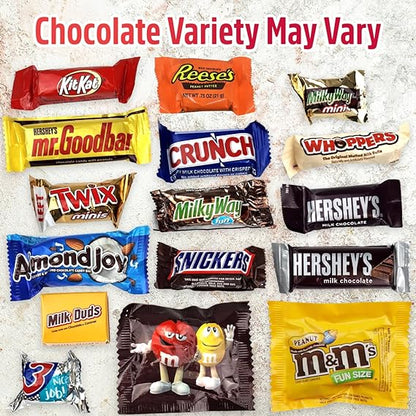 Chocolate Candy Variety Pack - Assorted Bulk Chocolate Mix - Movie Night Supplies, Mother's Day Gift, Snack Food Gift, Office Candy Assortment- Gift Bag for Birthday Party, Kids, College Students & Adults 6 Lb