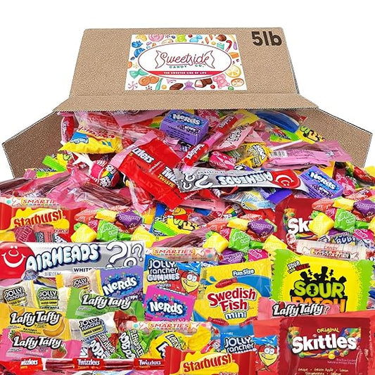 Bulk Candy Individually Wrapped - Parade Kid’s Dream, 5lb of Individually Wrapped Party Candy Variety Mix Bag, Kid’s Favorite Sweets Giant Bag Assorted Classic Candies for Pinata Filler, Goodie Bag