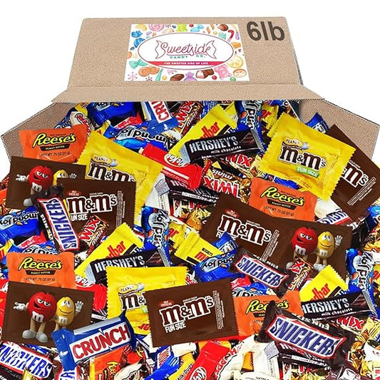 Chocolate Candy Variety Pack - Assorted Bulk Chocolate Mix - Movie Night Supplies, Mother's Day Gift, Snack Food Gift, Office Candy Assortment- Gift Bag for Birthday Party, Kids, College Students & Adults (6 LBS)