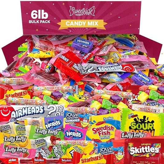 CANDY VARIETY PACK - 6 Lbs Assorted Classic Candy Mix - Bulk Mother's Day Candy Care Package